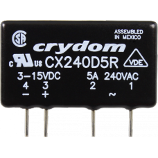 Crydom CX240D5R 5A 240VAC Random Turn-On Solid State Relay for Inductive Loads (Type C)